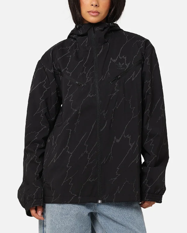 Adidas Lightening Windbreaker Jacket Black Striped Jacket Polka Dot Jacket Floral Jacket