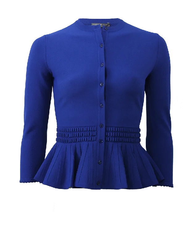 Peplum Cardigan Boxy Cardigan Fitted Cardigan A-Line