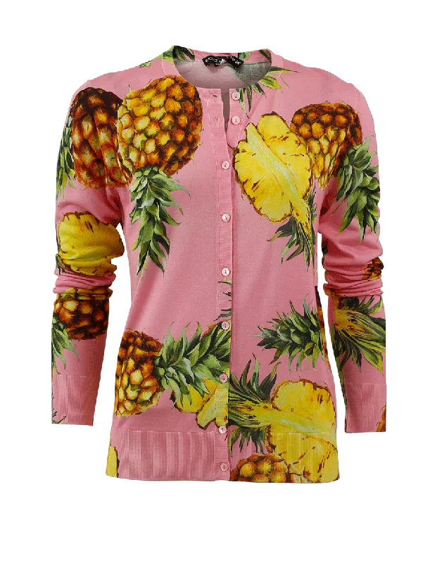 Pineapple Cardigan Soft Cozy Warm