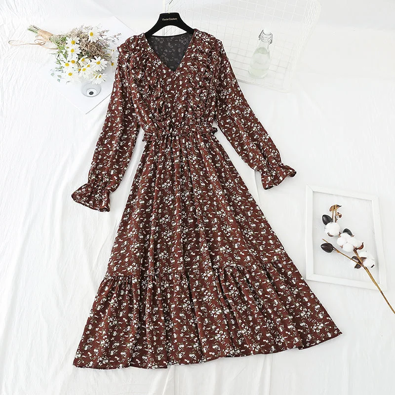 New style fungus skirt French retro minority bottomed skirt  4838 maxi skirt elegant