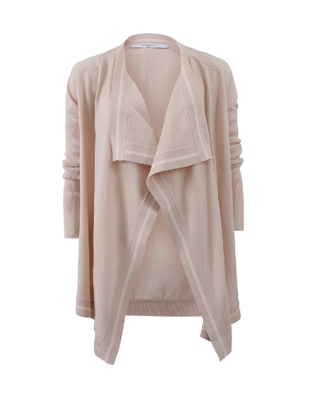 Drape Front Cardigan Anti-Pilling Anti-Shrink Durable