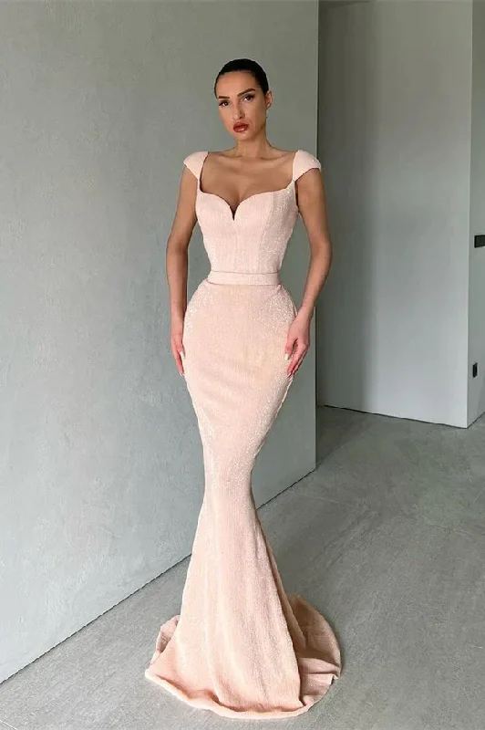 Sequined Sleeveless Mermaid Prom Dress Party Dress,DS4824 Halter Neckline Beach