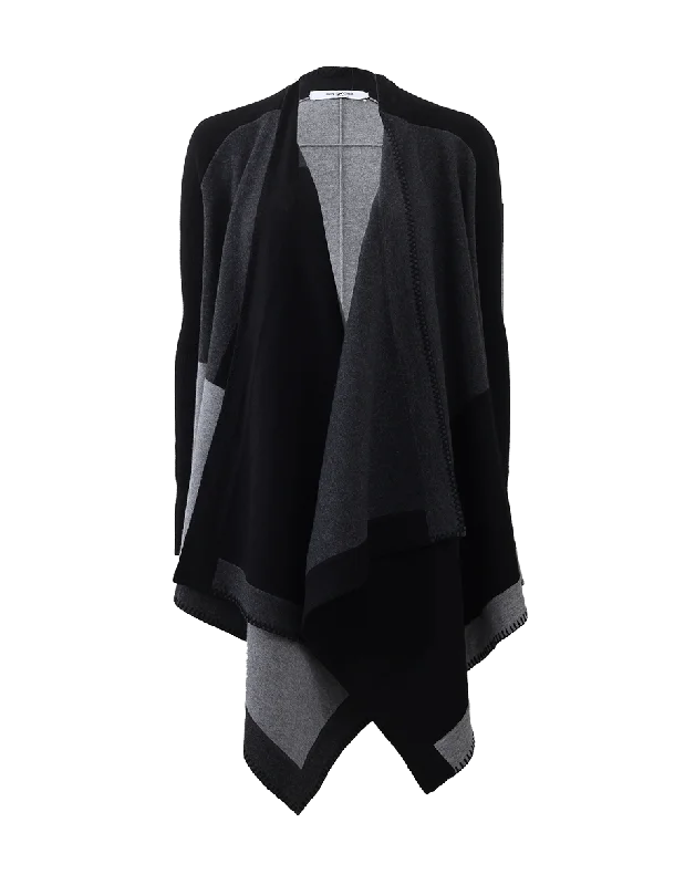 Draped Cardigan Glossy Satin Silk
