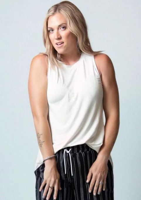 Zenana Luxe Round Neck Tank (S-3X) flirty tank top