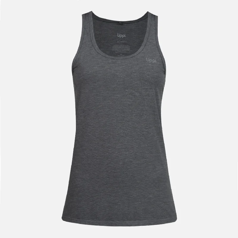 Polera Mujer Summit UV-Stop Tank Gris Medio Lippi neon tank top