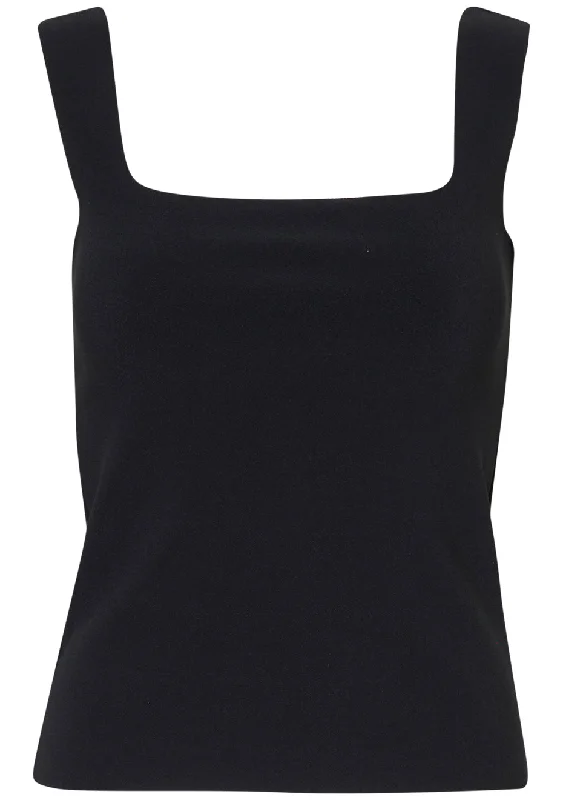 LAY2 Sleeveless Tank Top Anthracite boho tank top