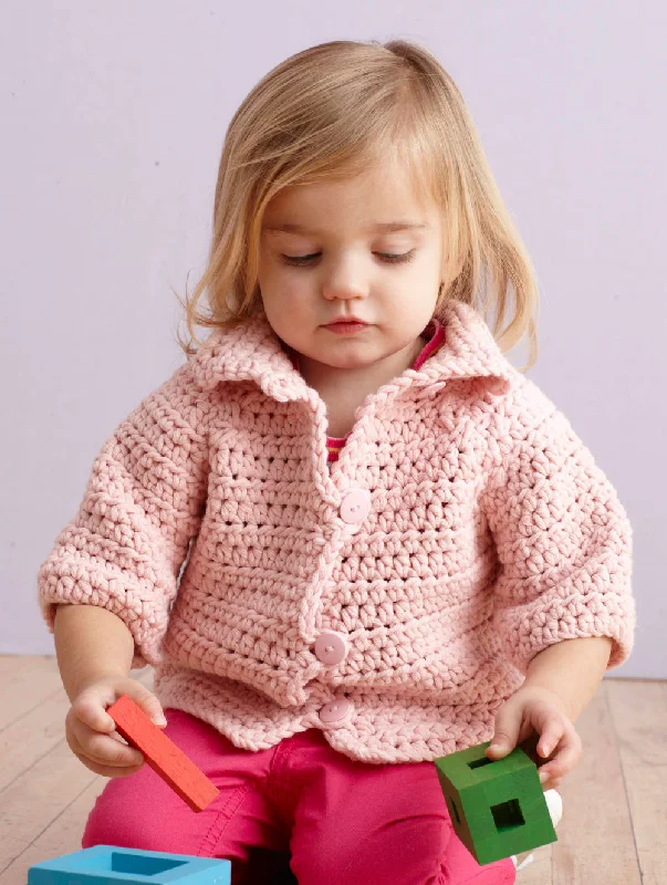 Soft Pink Crocheted Raglan Jacket Pattern V-Neck Jacket Boat Neck Jacket Square Neck Jacket