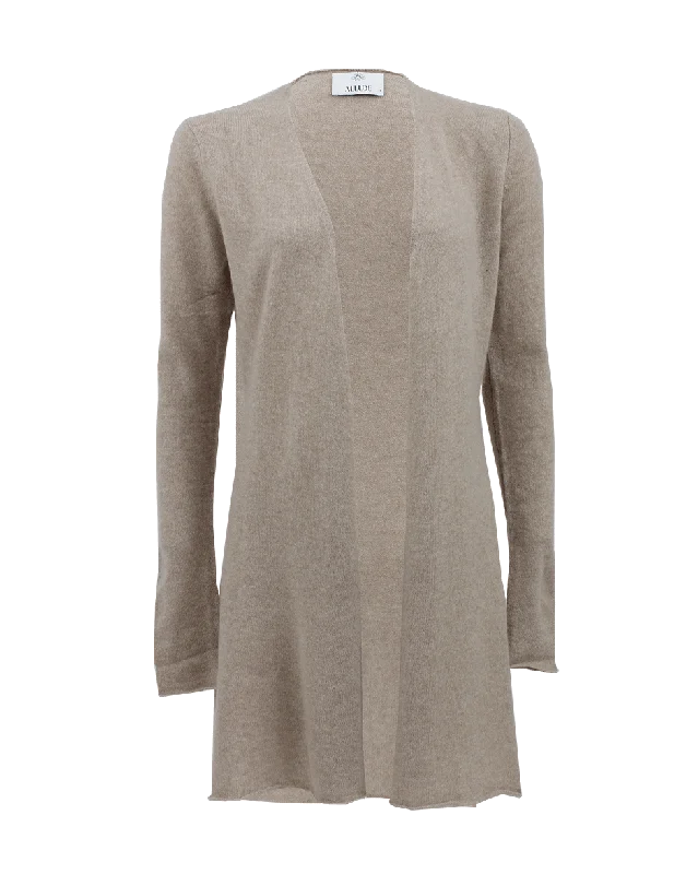 Long Open Drape Cardigan Knit Fabric Woven Fabric Fleece Fabric