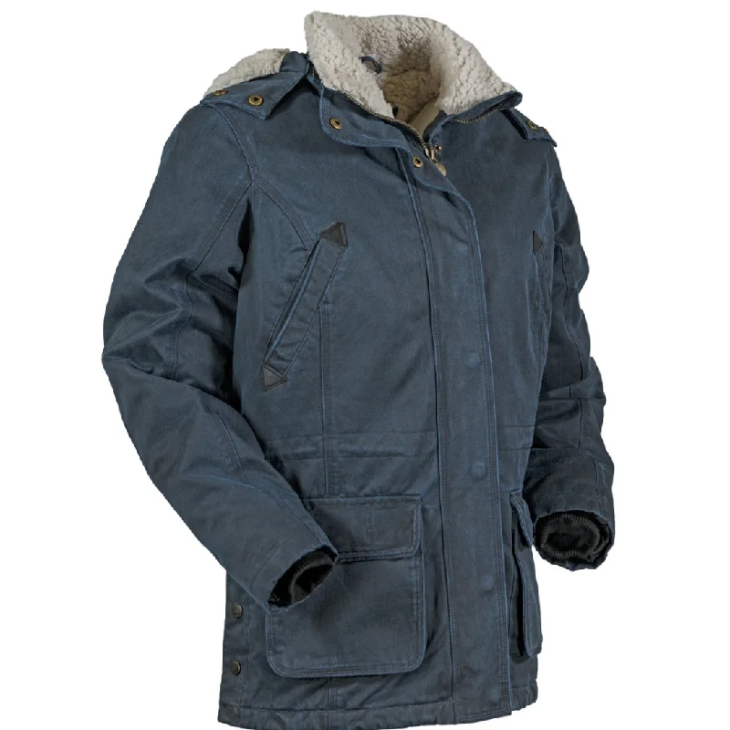 Outback Trading Womens Woodbury Canyonland Jacket-NAVY Satin Fabric Silk Fabric Chiffon Fabric