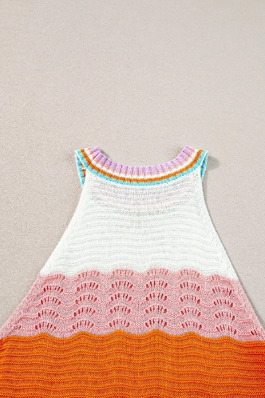 Colorful Knit Tank Top for Summer basic tank top