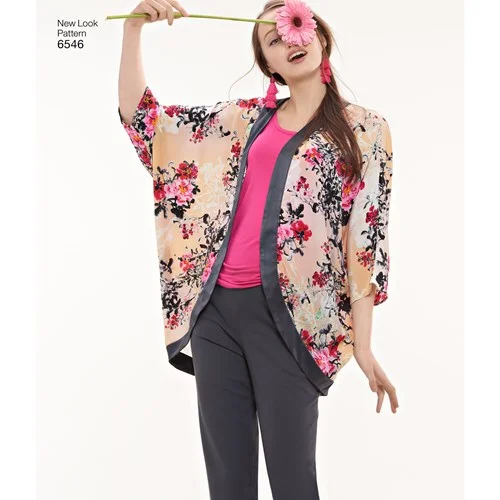 New Look Jacket, Top and Trousers N6546 Quilted Jacket Puffer Jacket Insulated Jacket