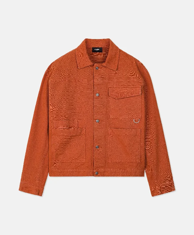 WORKER JACKET TERRACOTA Nylon Jacket Polyester Jacket Spandex Jacket