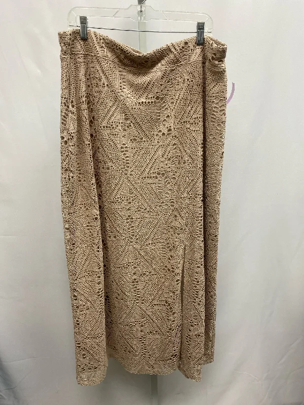 Chico's Size Chico's 3 (X-large) Tan Skirt cashmere skirt rich