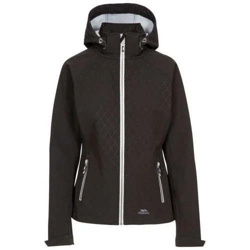 Trespass Womens/Ladies Nelly Soft Shell Jacket Herringbone Jacket Houndstooth Jacket Plaid Jacket
