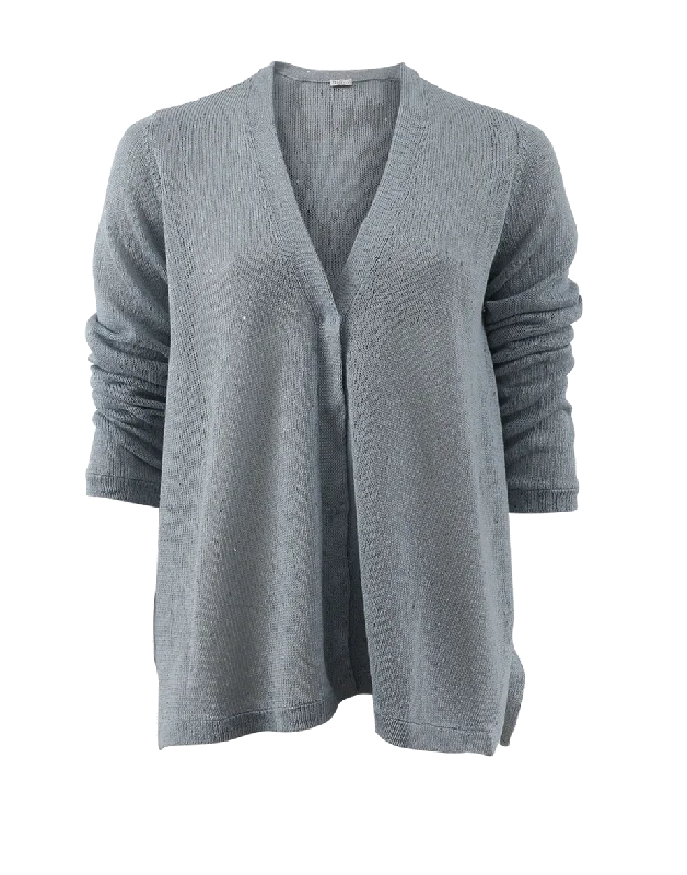 Linen Silk Cardigan Silk Blend Satin Velvet