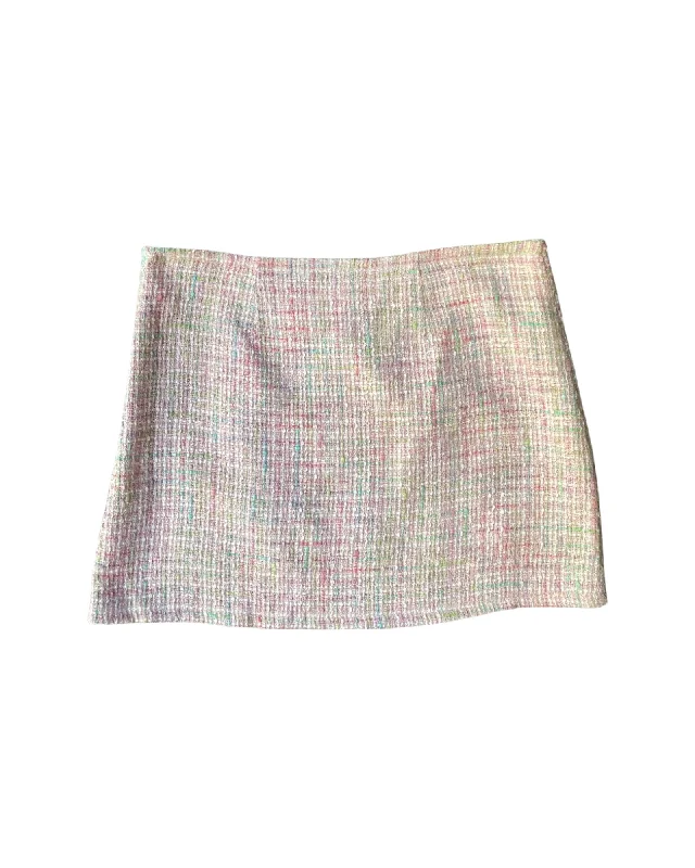Vintage Check Mini Skirt velvet skirt rich