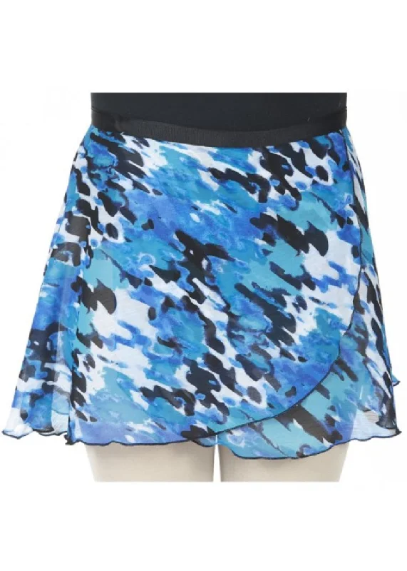 ON SALE Print Wrap Skirt (14" Hem) silk skirt smooth
