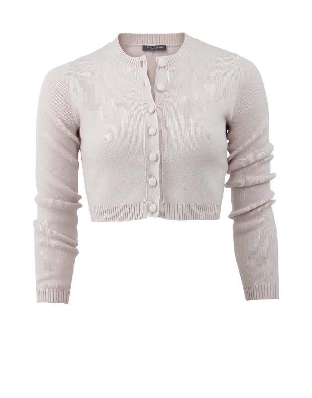 Cropped Cardigan Seamless Knitted Crochet