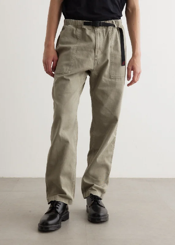 Loose Tapered Ridge Pants Fashionable Button-Up Pants