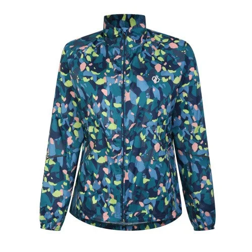 Dare 2B Womens/Ladies Resilient II Windshell Abstract Lightweight Jacket Zippered Front Buttoned Front Snap Front