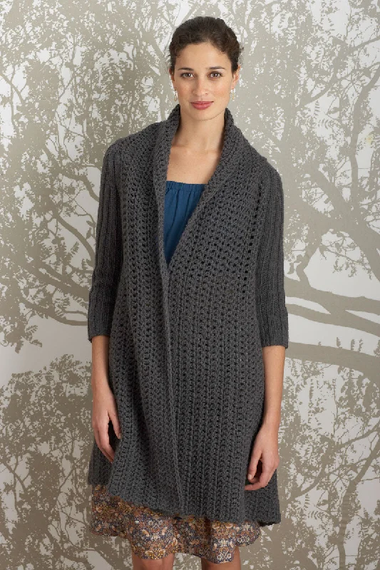 Winged Jacket Pattern (Knit-Crochet) Plaid Jacket Tartan Jacket Houndstooth Jacket