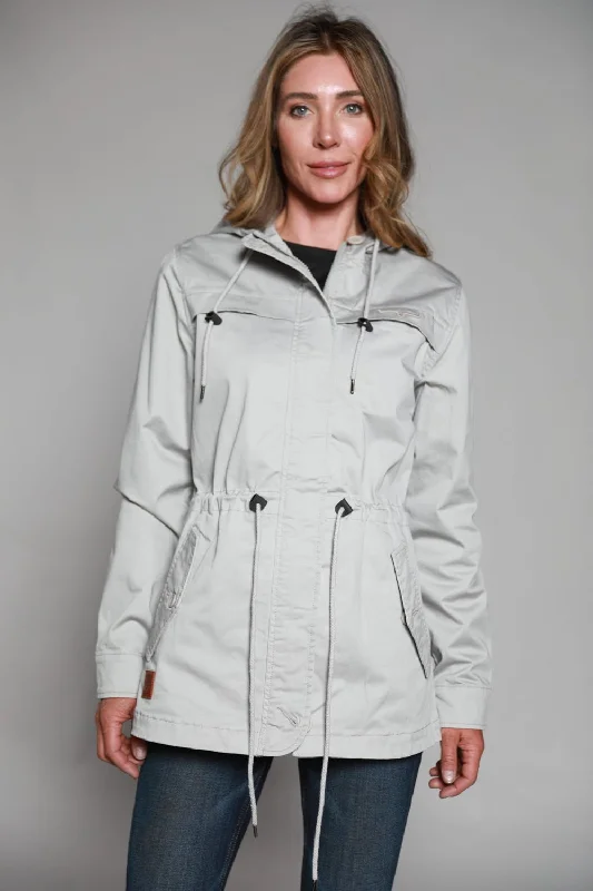 Kimes Ranch Womens Longrider 2 Anorak Frost Grey Cotton Blend Jacket Insulated Jacket Fitted Jacket Loose Jacket