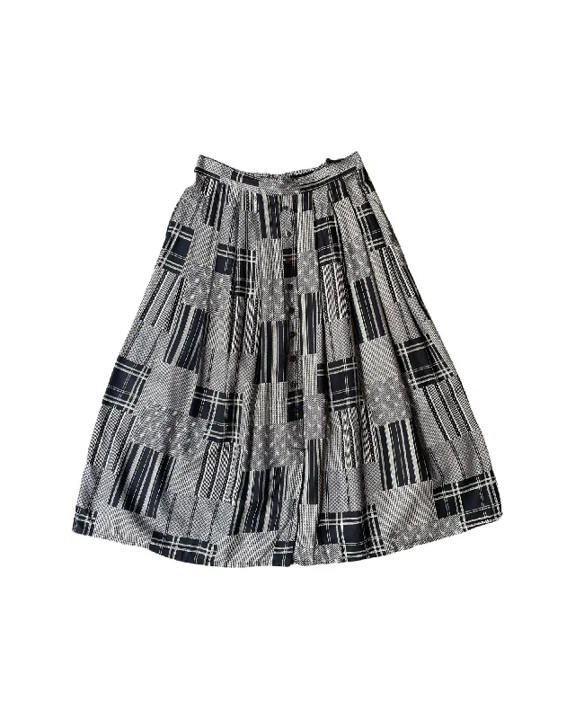 Vintage 90’s Pattern Skirt corduroy skirt cozy