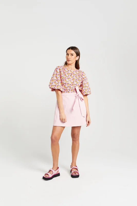 LIB SKIRT CANDY FLOSS belted skirt waist