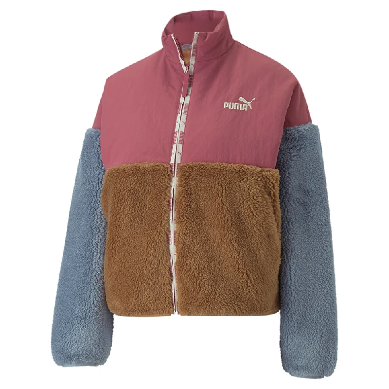 Sherpa Full Zip Jacket Satin Jacket Silk Jacket Chiffon Jacket