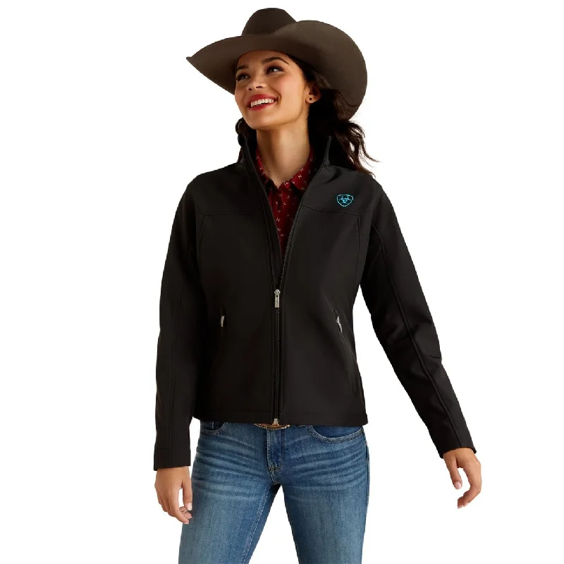 Ariat Women New Team Softshell Jacket Welt Pockets Slit Pockets Flap Pockets