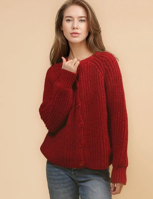 Ladies Solid Color Long Sleeves Cardigan SKT4636 Knit Fabric Woven Fabric Fleece Fabric