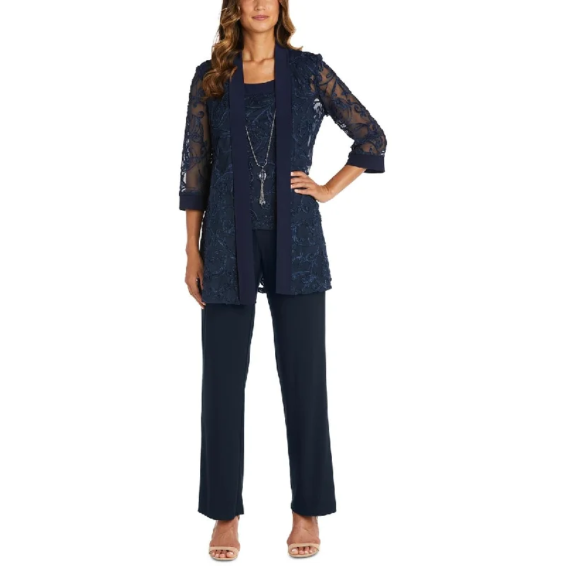 R&M Richards Womens 2PC Pants Pant Suit Comfortable Fleece Pants