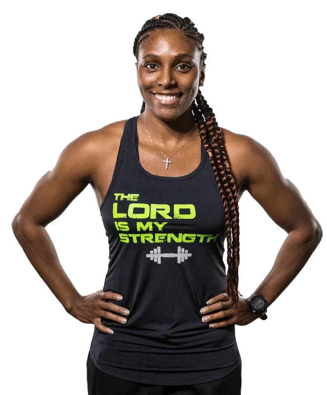 Women's Lord Is My Strength Performance Tank stylish tank top