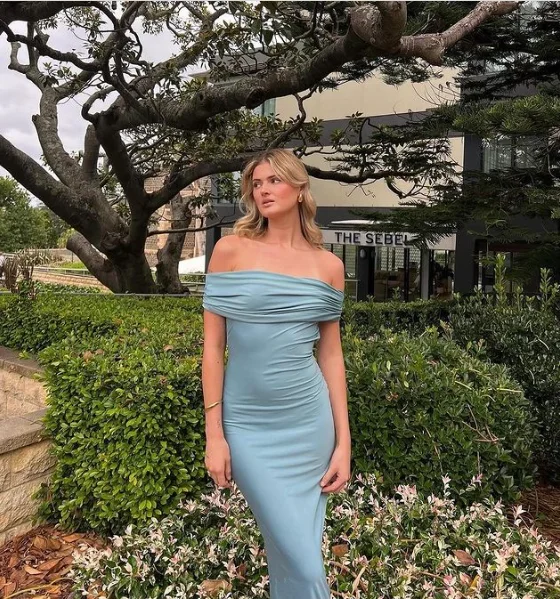 Elegant Off Shoulder Mermaid Long Party Dress, DP2193 Tunics Modern contemporary