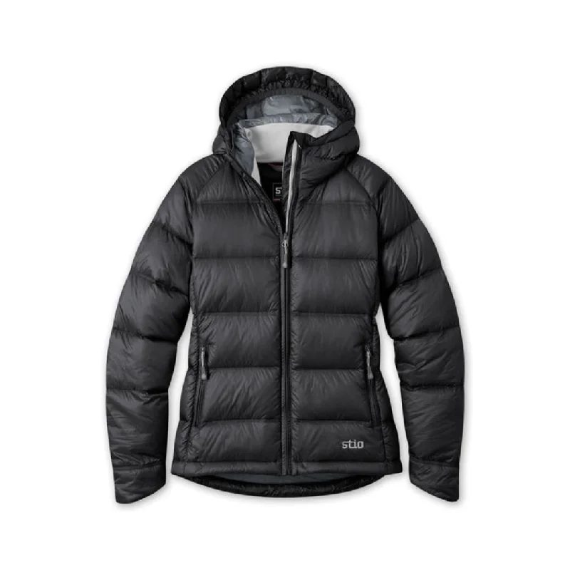 Stio Women's Hometown Down Hooded Jacket Bomber Jacket Anorak Windbreaker