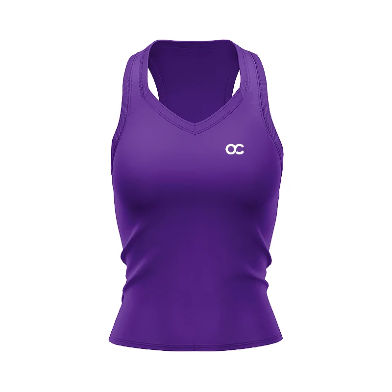 ONCOURT PERFORMANCE TANKTOP - PURPLE low neck tank