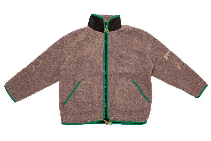 Jungles Jungles Solace Zip Thru Sherpa Jacket "Purple" Mesh Jacket Canvas Jacket Denim Jacket