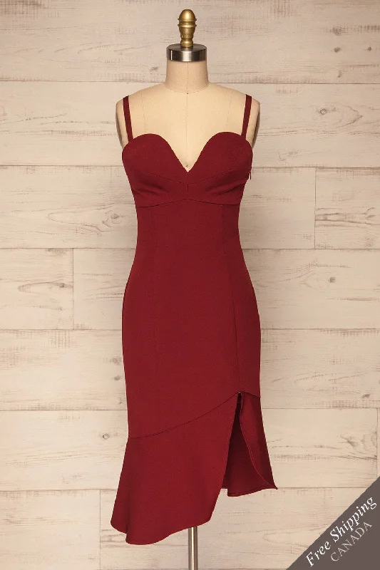 Agathe | Burgundy Party Dress Tunics Review highly
