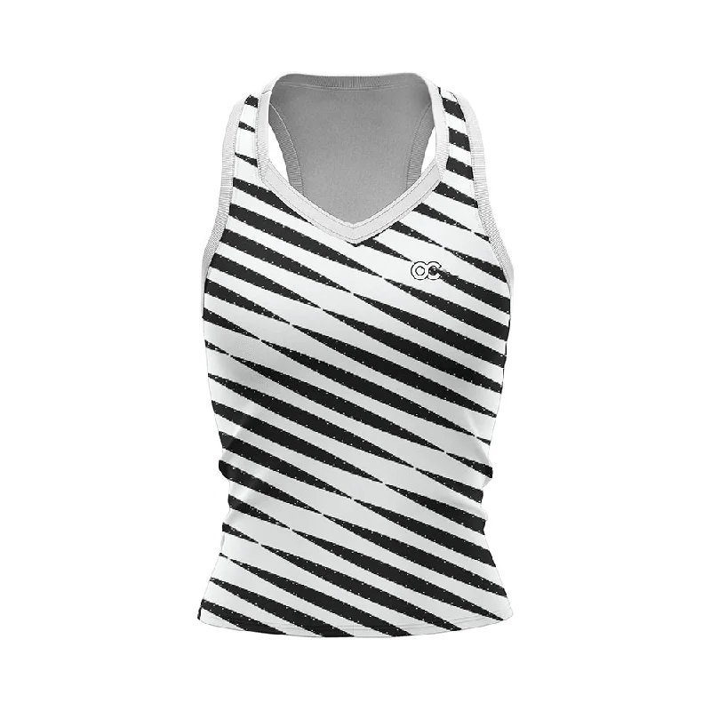 ONCOURT PERFORMANCE TANKTOP - BLACK AND WHITE tie dye tank