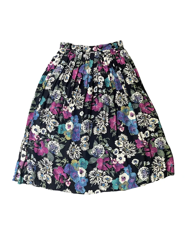 Vintage 90’s Pattern Skirt velvet skirt plush