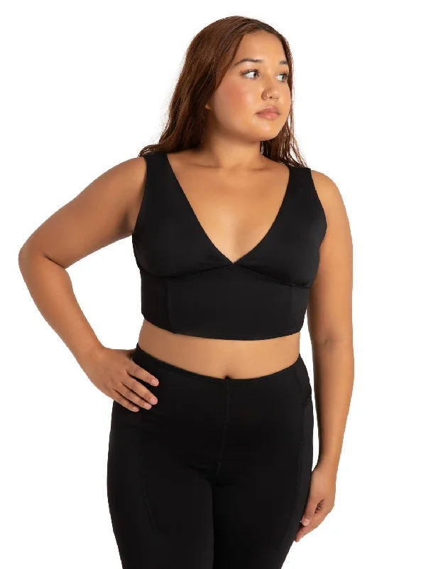Building Strength Goddess Sculpt Bra Tank charcoal tank top