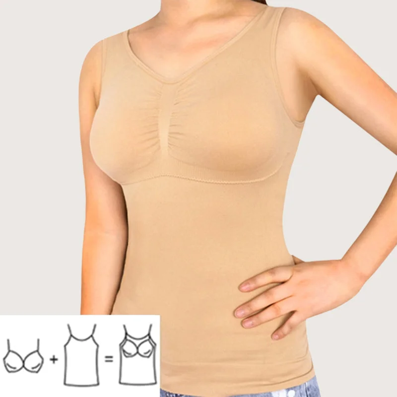 Tank Top Body Shaper sheer tank top