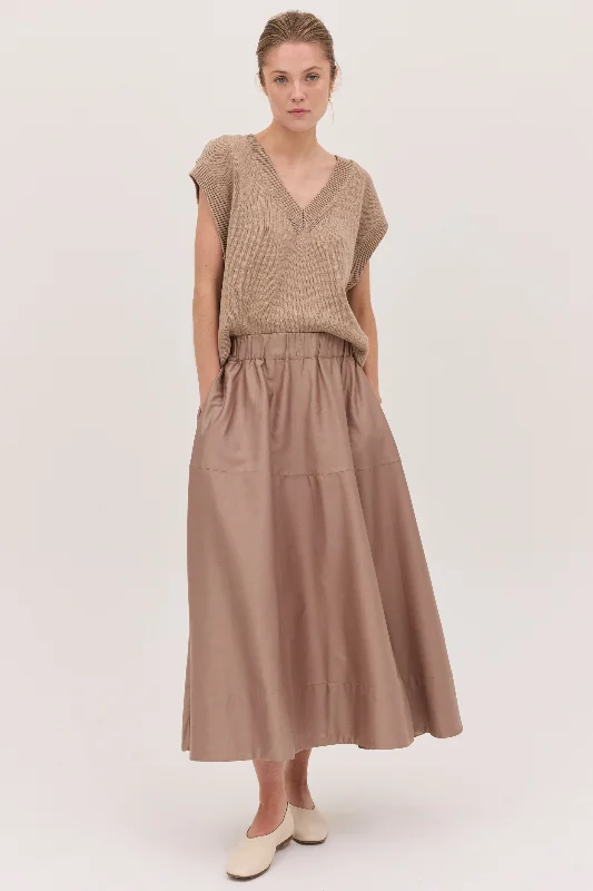 The Maxi Skirt - Mocha vintage skirt charm