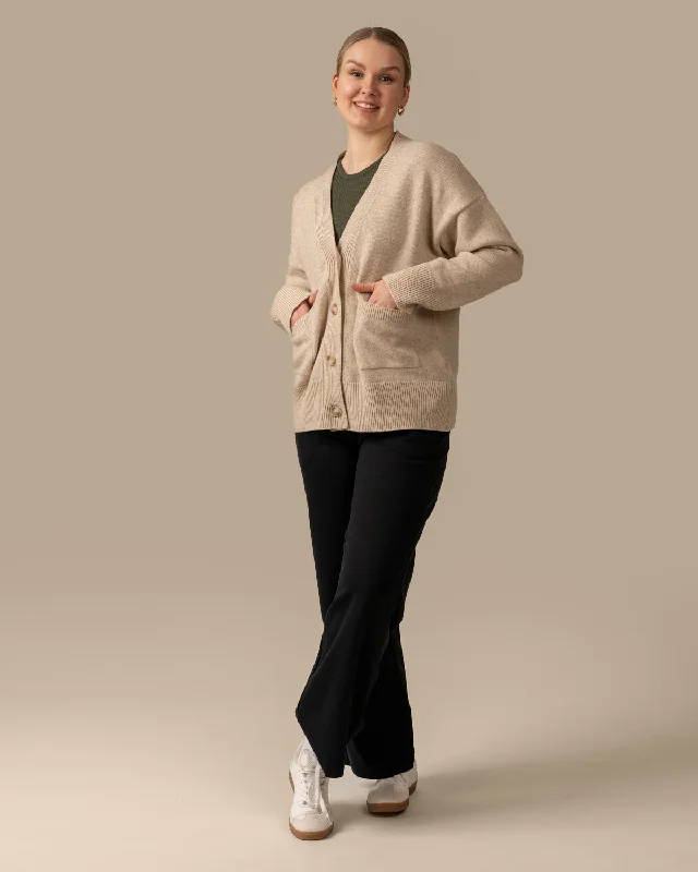 Kaste Cardigan Beige Cardigan Knitwear Sweater