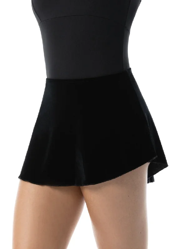 ON SALE Stardust Velvet Pull-On Skirt (Black) elastic waist skirt
