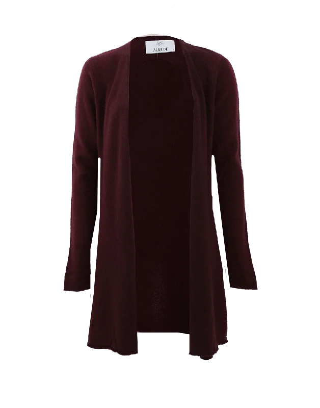 Open Drape Cardigan Terry Blend Velvet Blend Canvas Blend