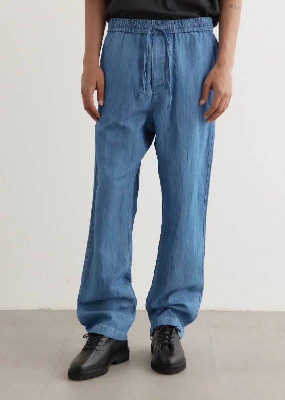 Bradford Denim Drawstring Pants Soft Stretch Trousers
