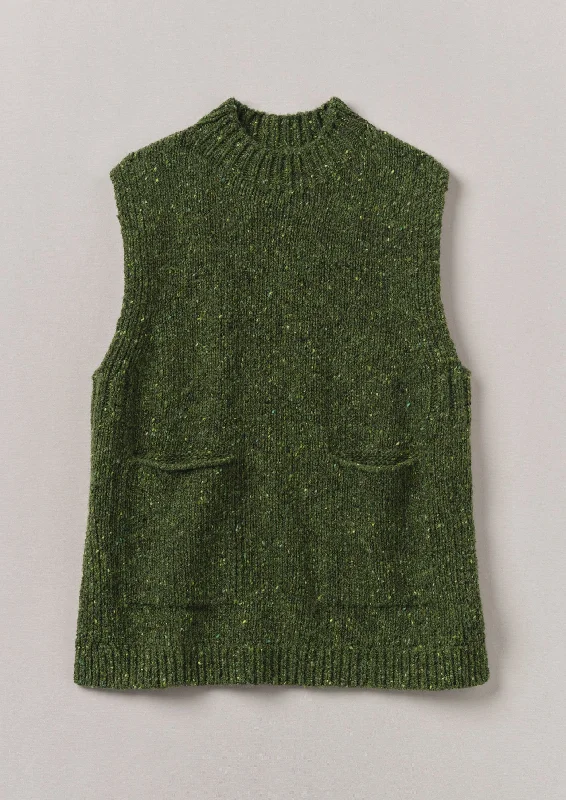 Donegal Merino Easy Tank | Artichoke relaxed fit tank