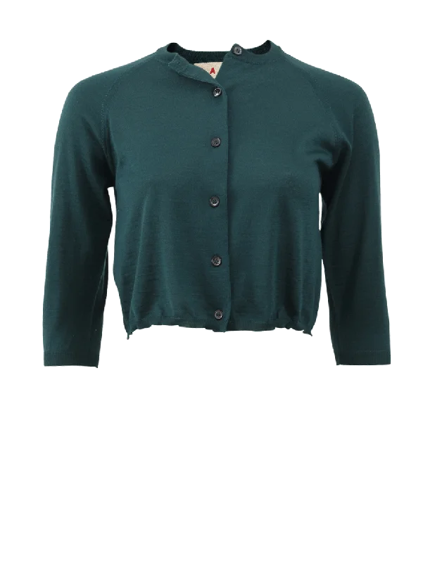 Cropped Button Cardigan Lightweight Heavyweight Midweight