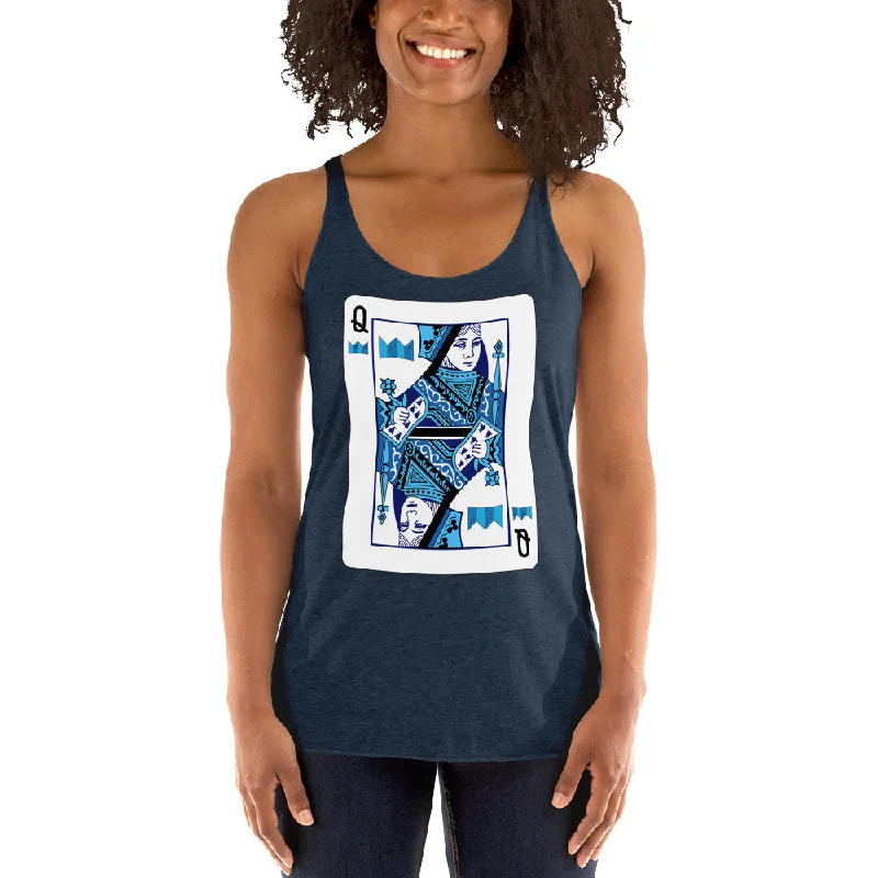 Queen of Cards Women's Racerback Tank beige tank top